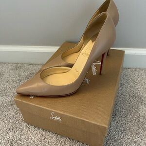 Authentic Beige leather Christian Louboutins 37.5